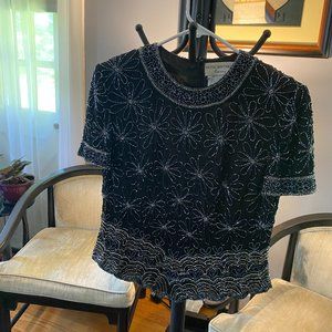 Formal Wear Beaded Sequin Top